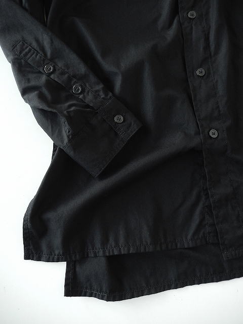 ヨウジヤマモト＊シャツジャケット 3 L レディース 黒  ミリタリー 布帛 Yohji Yamamoto【ヨウジ ヤマモト】正規取り扱い店、通販可能 ON